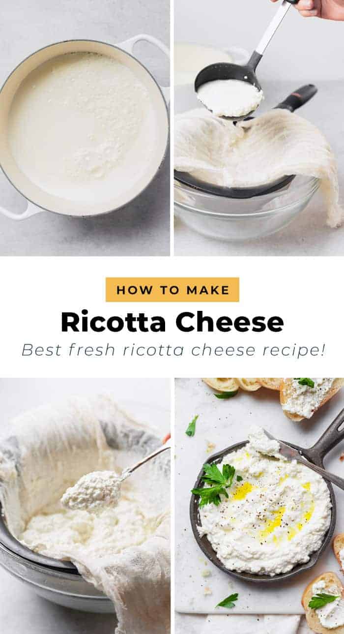 How To Make Ricotta Cheese Easy Ricotta Cheese Recipe The Cheese Knees