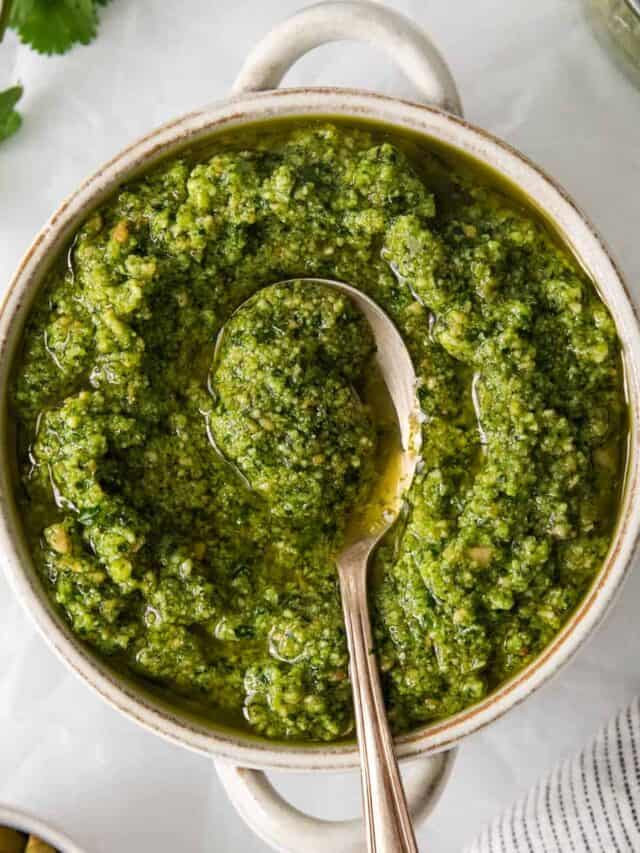 Cilantro Pesto Recipe Cheese Knees