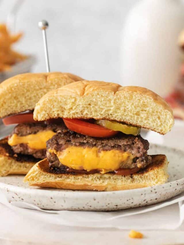 Juicy Lucy Burgers Cheese Knees