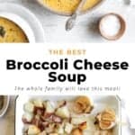 Images of broccoli cheese soup