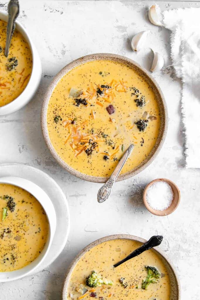 Broccoli Cheese Soup - The Cheese Knees