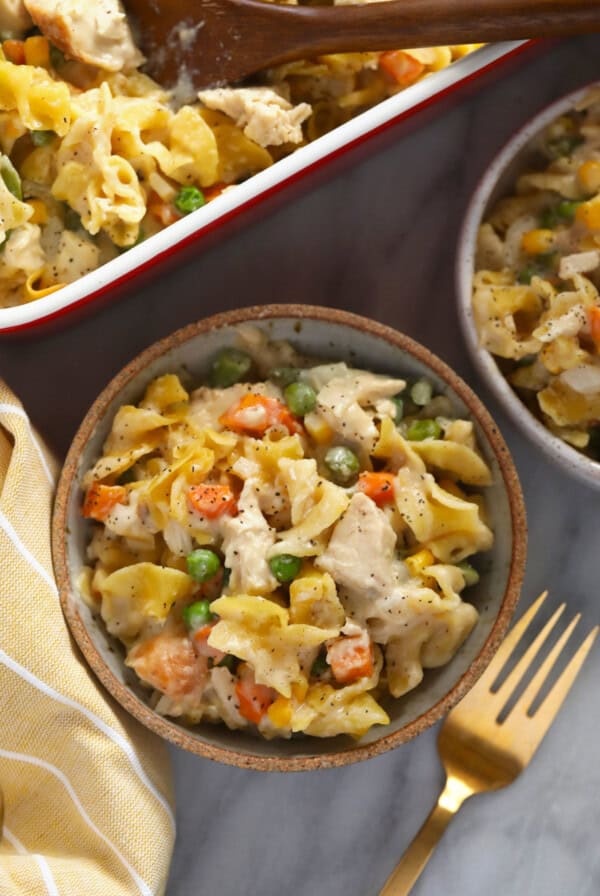 creamy chicken noodle casserole