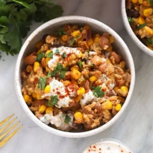 mexican street corn casserole.