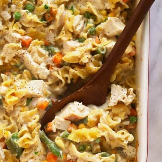 cheesy chicken noodle casserole