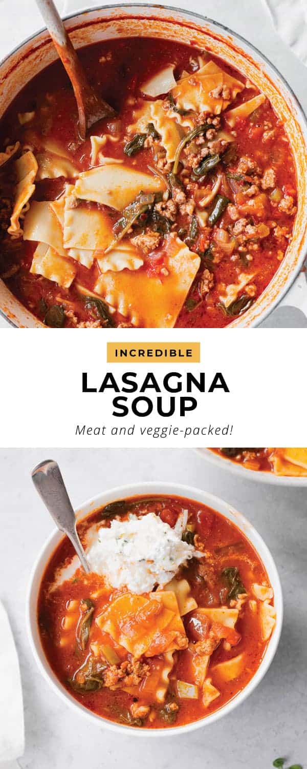 Lasagna Soup (Ready in Under 1 Hour!) The Cheese Knees