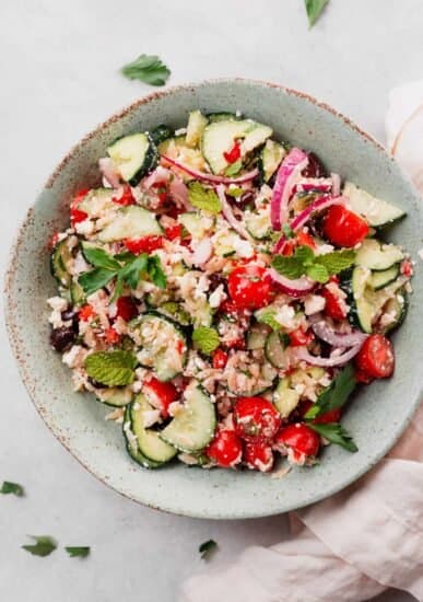 orzo salad with feta