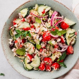 orzo salad with feta