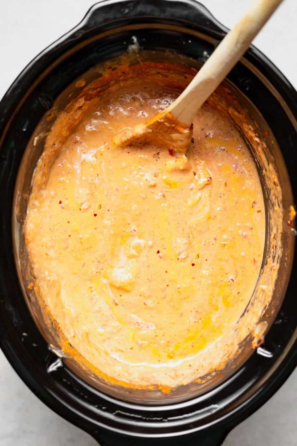Slow Cooker Queso Dip (super creamy!) The Cheese Knees