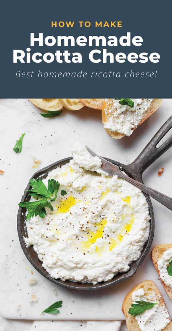 How to Make Ricotta Cheese (Easy Ricotta Cheese Recipe) The Cheese Knees