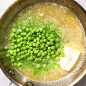 Sweet pea butter sauce.