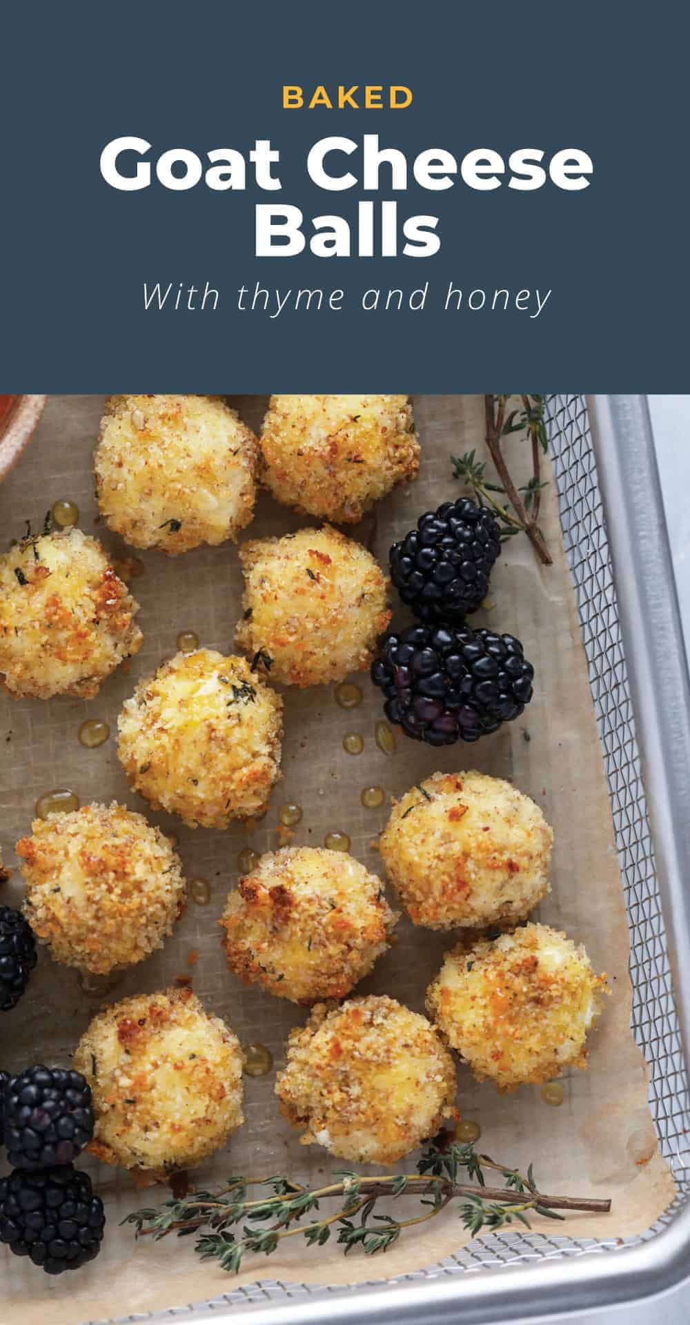 Baked Goat Cheese Balls (7ingredients) The Cheese Knees