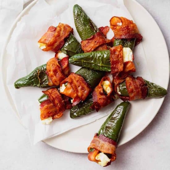 jalapeno poppers on plate