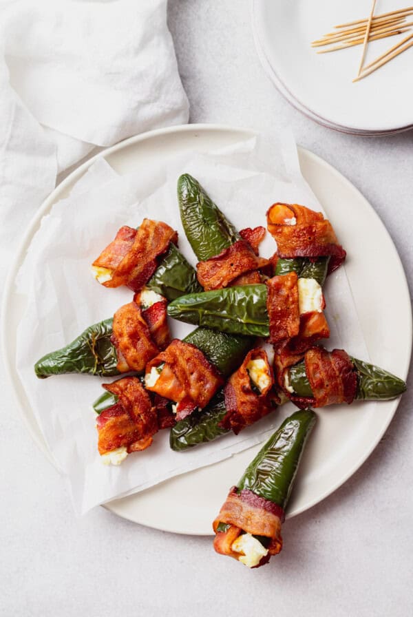 jalapeno poppers on plate