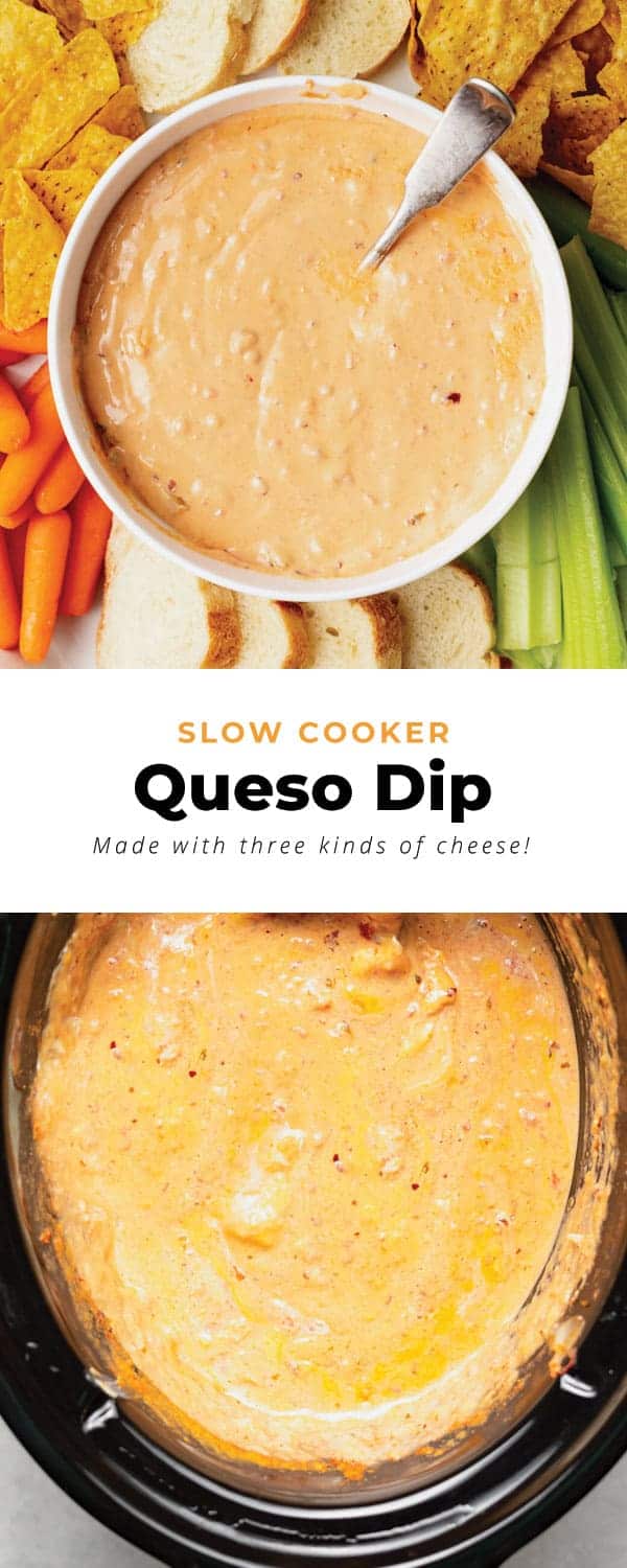 Slow Cooker Queso Dip (super creamy!) The Cheese Knees