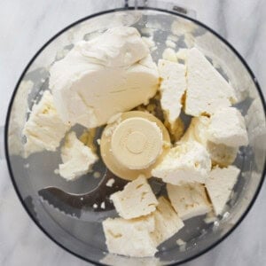 feta in food processor.