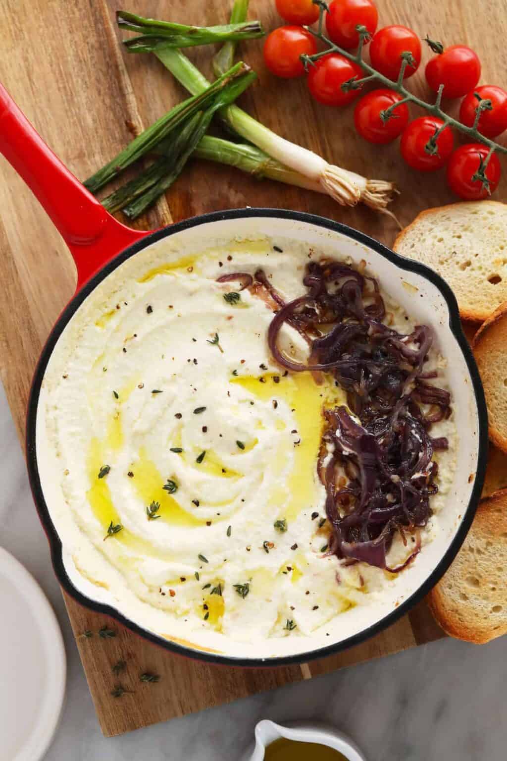 Creamy Whipped Feta Dip The Cheese Knees