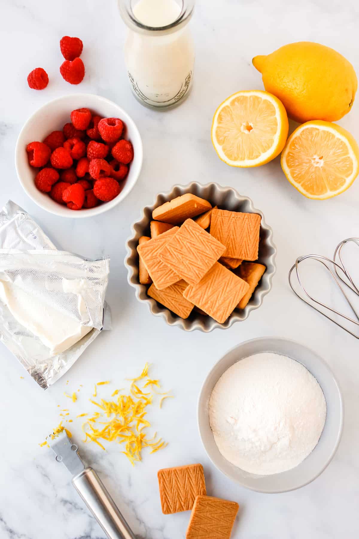 lemon cheesecake dessert ingredients