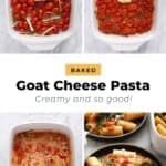 Baked Goat cheese pasta