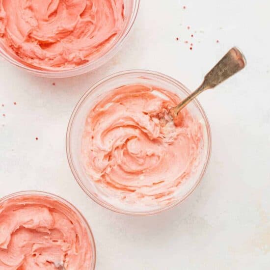 frosting in bowls