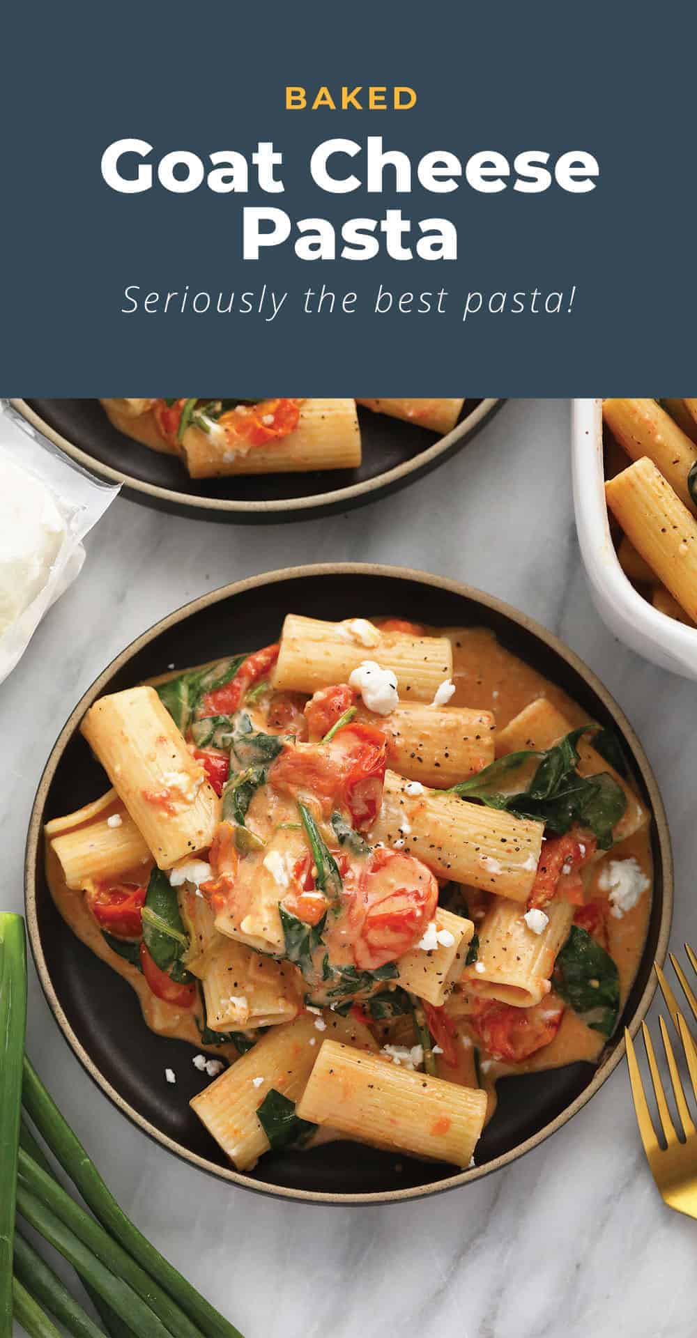 Baked Goat Cheese Pasta (So CREAMY!) Cheese Knees