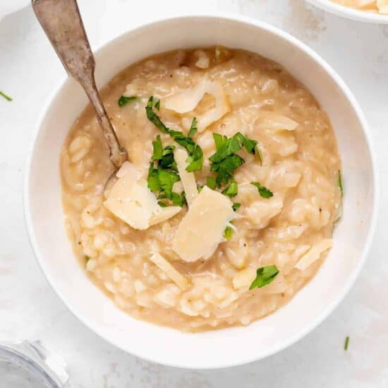 risotto in bowl