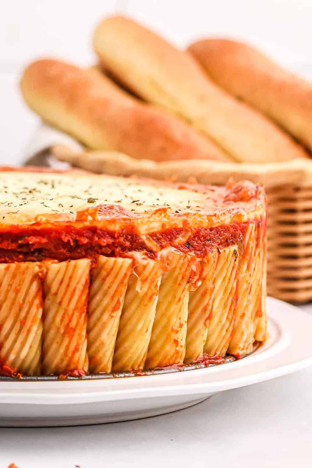 Rigatoni Pie (Honeycomb Pasta) - The Cheese Knees