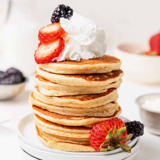 stack of pancakes.