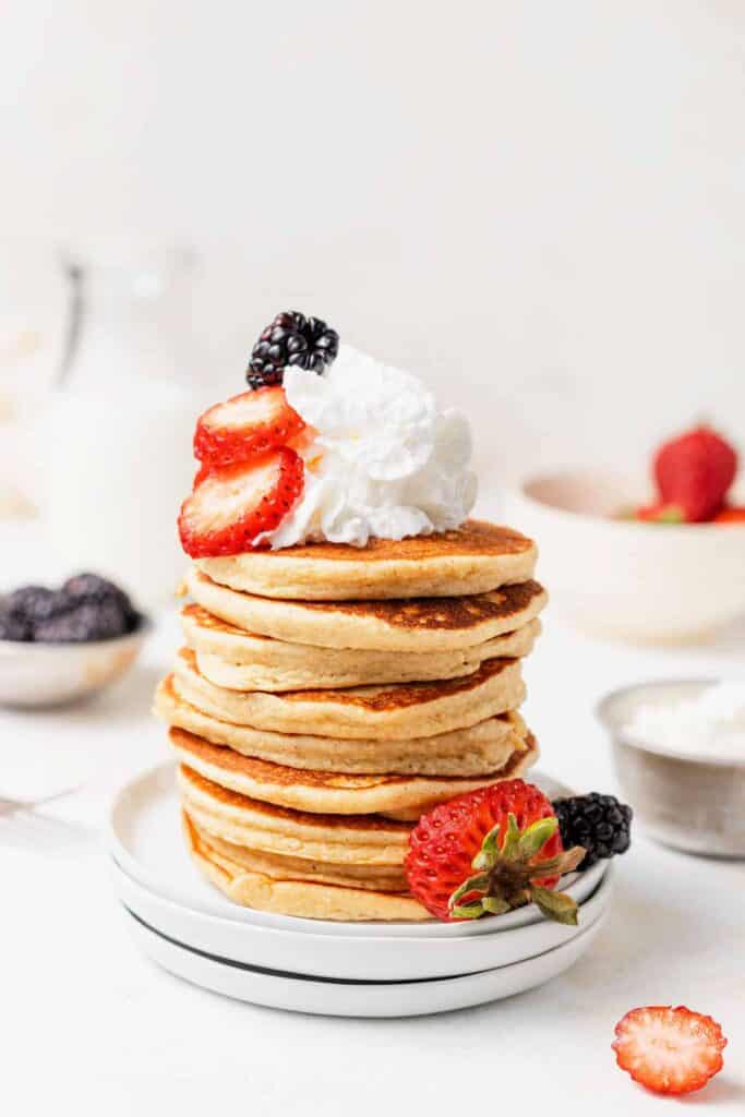 Fluffy Cottage Cheese Pancakes - The Cheese Knees