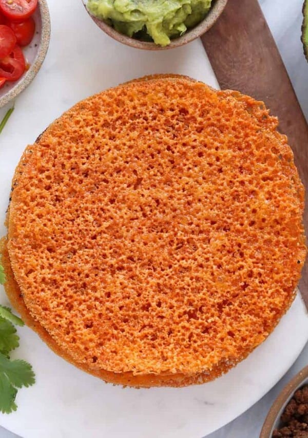 low carb cheese tortilla