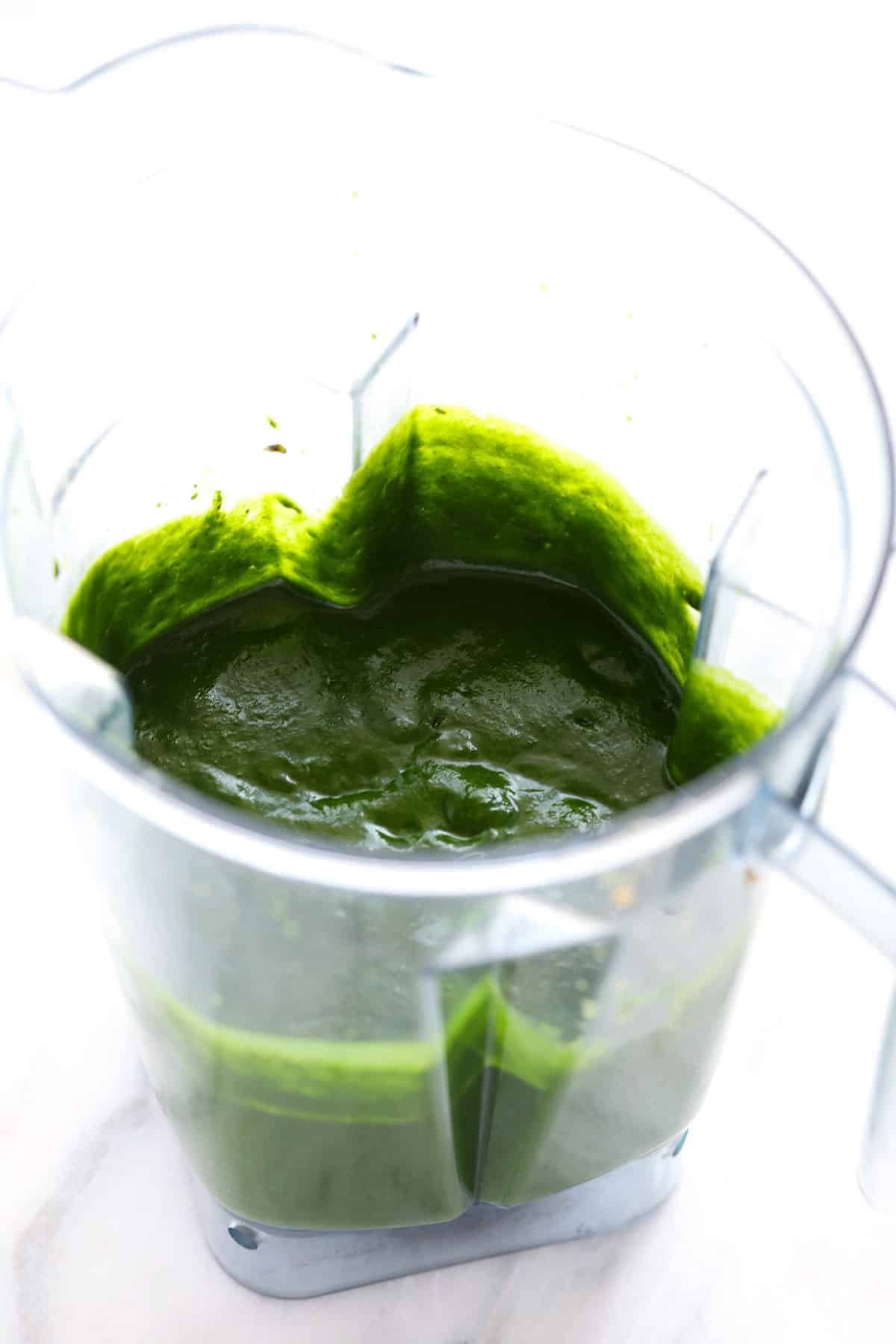 Blended palak paneer.