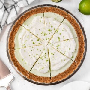 A whole key lime pie.