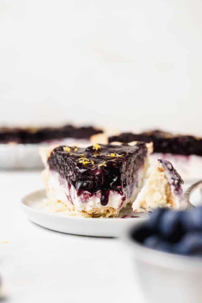 Blueberry Cream Cheese Pie - Cheese Knees