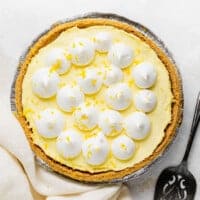 Cream cheese lemonade pie