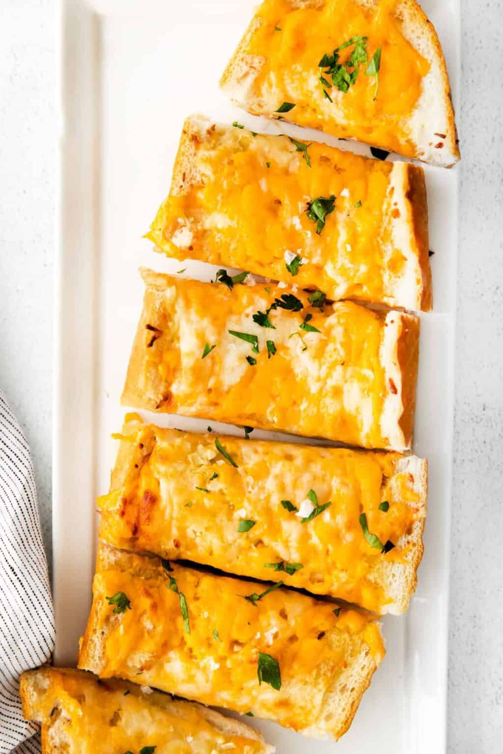 The Best Cheesy Garlic Bread - The Cheese Knees