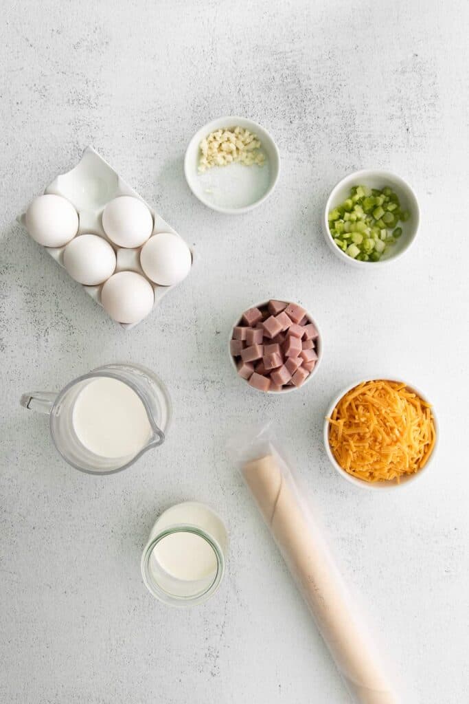 Ingredients on counter.