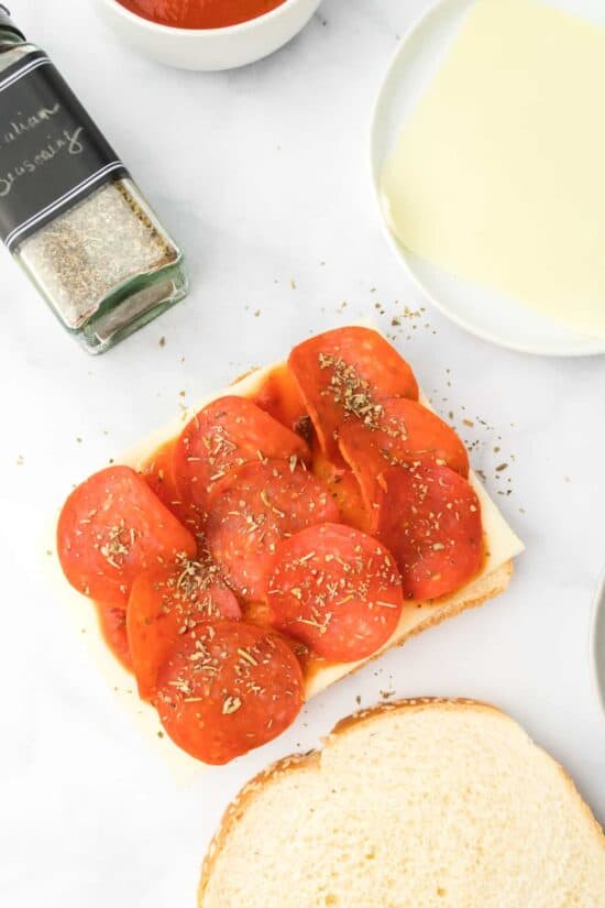 Air Fryer Pizza Grilled Cheese The Cheese Knees