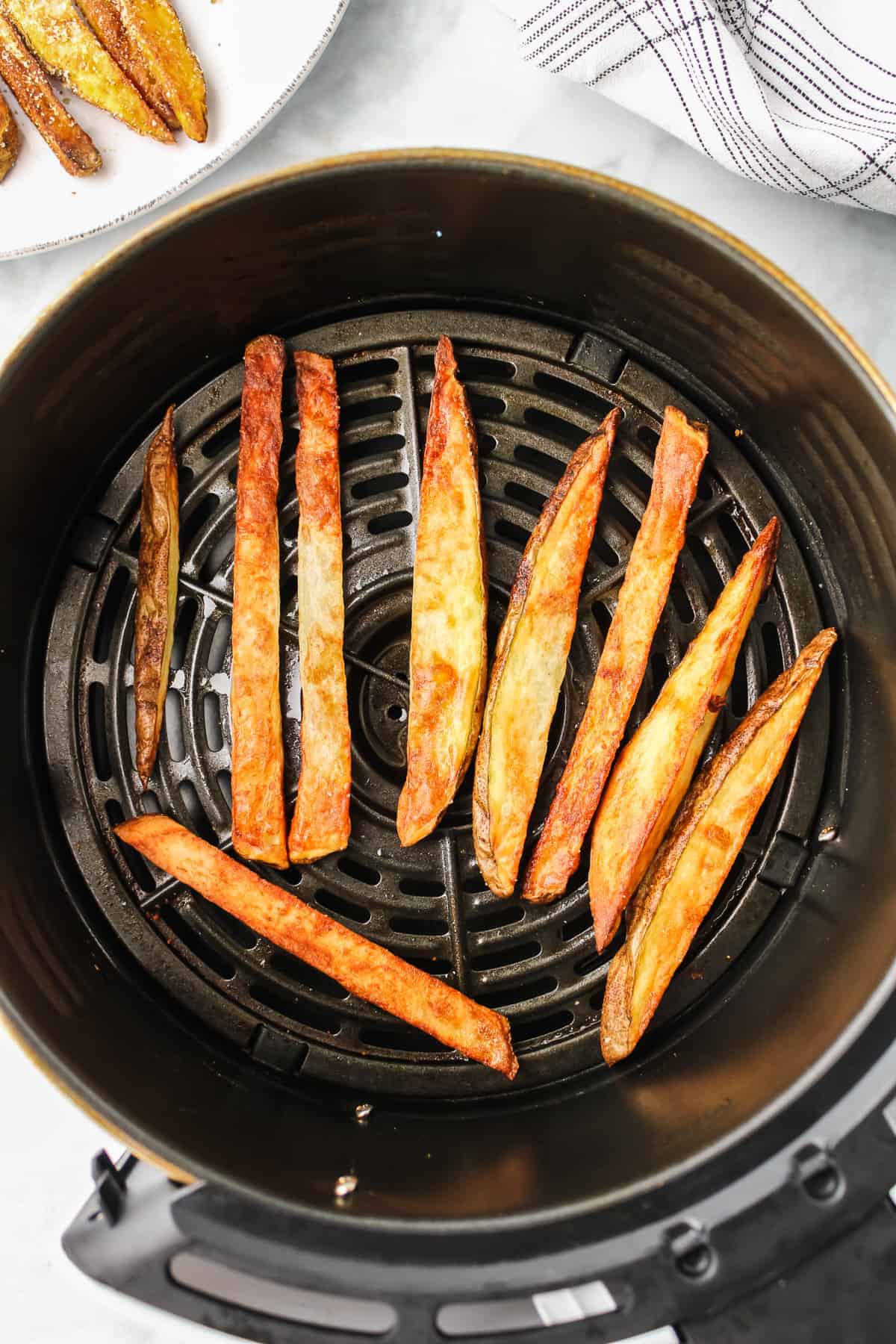 cooked fries in air fryer