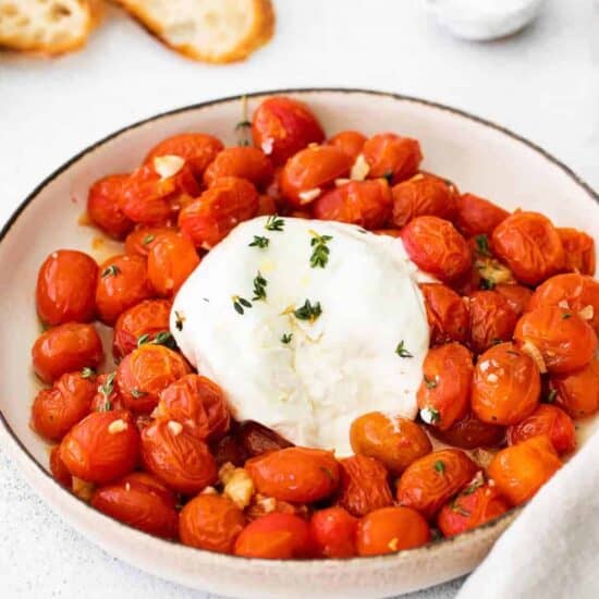 burrata and tomatoes