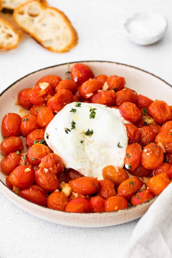 burrata and tomatoes