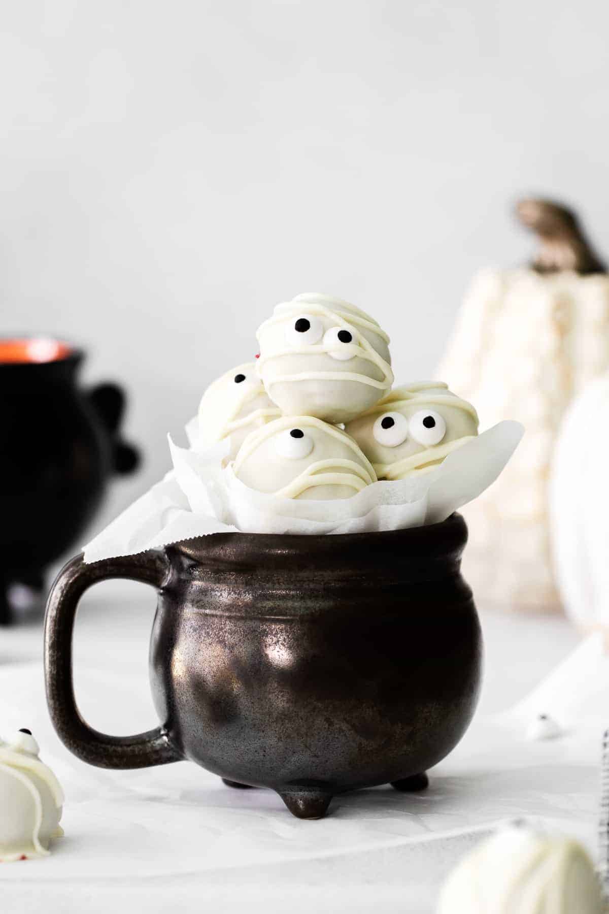 mummy truffles in cup