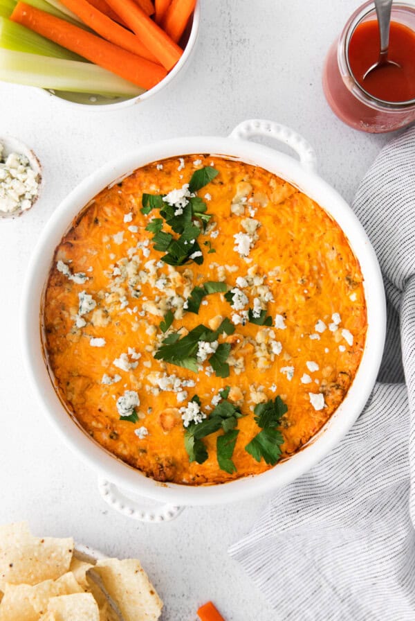 Blue Cheese Buffalo Chicken Dip