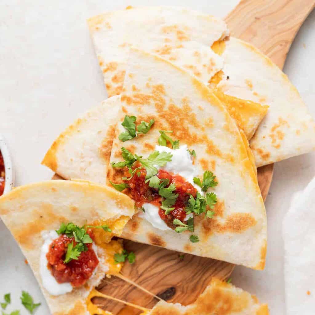 Ground Beef Quesadilla The Cheese Knees