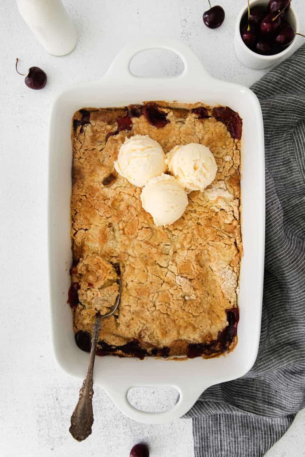 Cream Cheese Cherry Dump Cake - The Cheese Knees