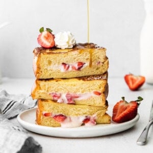 strawberries and cream stuffed french toast