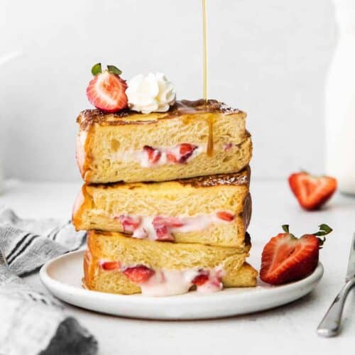 Strawberries and Cream Stuffed French Toast The Cheese Knees