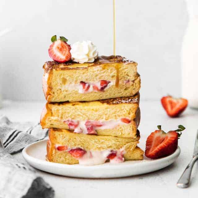 Strawberries And Cream Stuffed French Toast The Cheese Knees Strawberries And Cream Stuffed French Toast The Cheese Knees