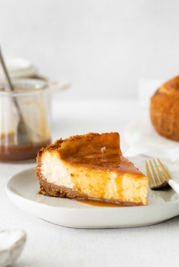 Salted caramel cheesecake.