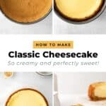Step by step on how to make cheesecake