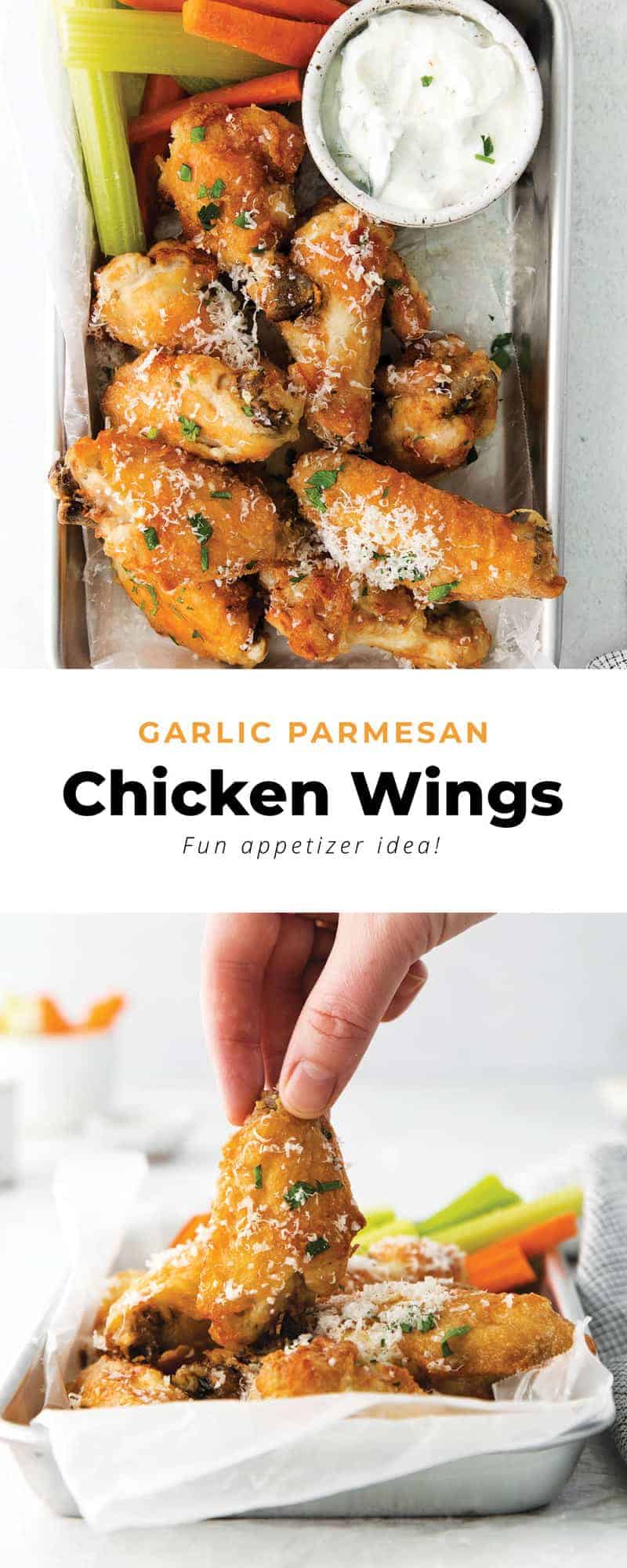 Air Fryer Garlic Parmesan Wings - The Cheese Knees