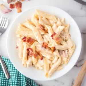 Chicken bacon ranch pasta.